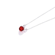 Picture of Unique Artificial Pearl 925 Sterling Silver Pendant Necklace