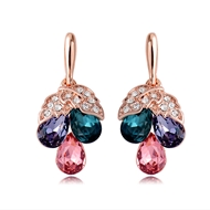 Picture of Nickel Free Rose Gold Plated Casual Dangle Earrings with No-Risk Refund