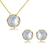 Picture of New Season White Zinc Alloy Necklace and Earring Set with SGS/ISO Certification