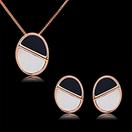 Picture of Zinc Alloy Enamel Necklace and Earring Set with Unbeatable Quality