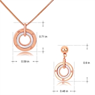 Picture of Latest Casual Copper or Brass Necklace and Earring Set