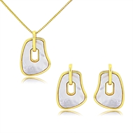 Picture of Recommended White Copper or Brass Necklace and Earring Set from Top Designer