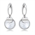 Picture of Great Shell Platinum Plated Dangle Earrings