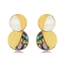 Show details for Stylish Casual Gold Plated Stud Earrings