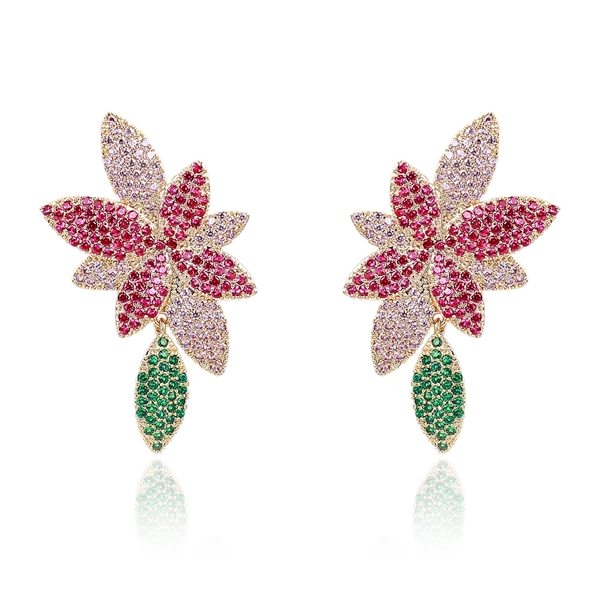 Picture of Luxury Pink Stud Earrings Online Only