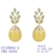 Picture of Featured Yellow Gold Plated Dangle Earrings for Girlfriend