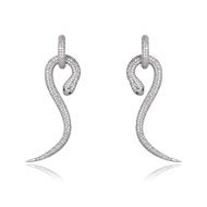 Picture of Luxury Cubic Zirconia Dangle Earrings with Fast Shipping