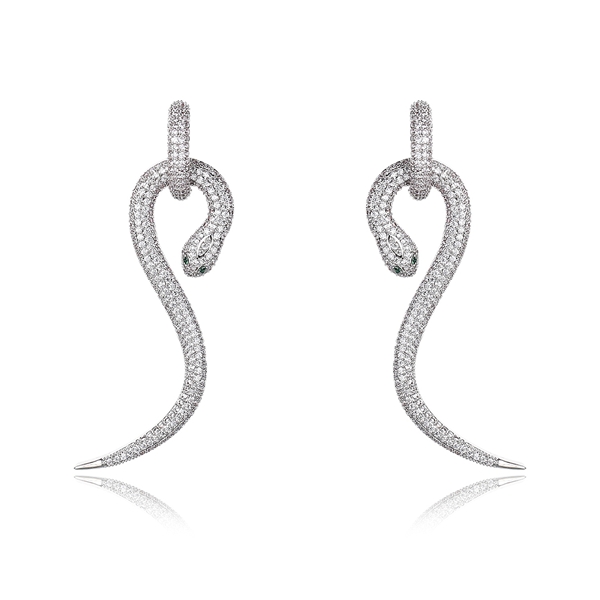 Picture of Luxury Cubic Zirconia Dangle Earrings with Fast Shipping