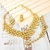 Picture of Fancy Dubai Gold Plated 3 Piece Jewelry Set