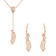 Picture of Low Price Rose Gold Plated Casual Necklace and Earring Set for Girlfriend