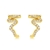 Picture of Nice Cubic Zirconia Gold Plated Stud Earrings