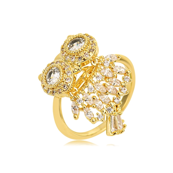 Picture of Top Animal Gold Plated Adjustable Ring