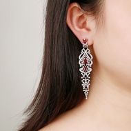 Picture of Amazing Cubic Zirconia Big Dangle Earrings