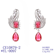 Picture of Low Price Platinum Plated Cubic Zirconia Dangle Earrings from Trust-worthy Supplier