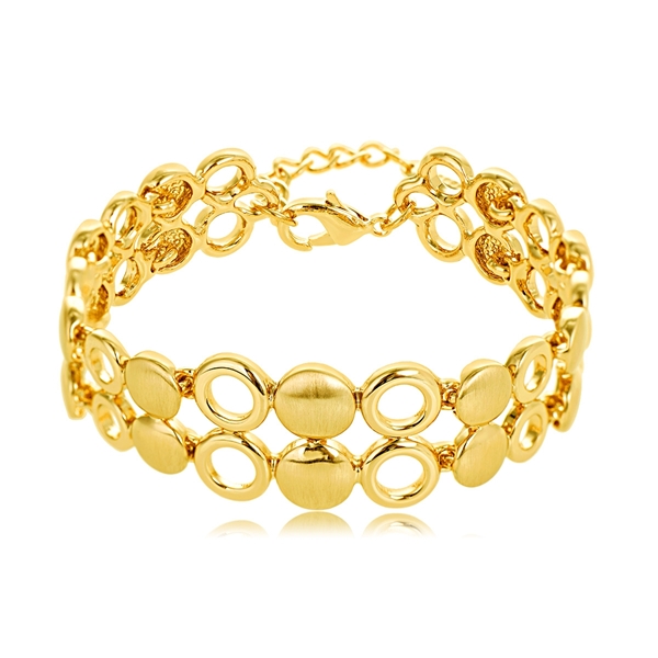 Picture of Filigree Big Gold Plated Fashion Bracelet at Factory Price