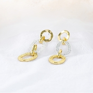 Picture of New Season Gold Plated Zinc Alloy Dangle Earrings with SGS/ISO Certification