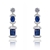 Picture of Popular Cubic Zirconia Blue Dangle Earrings