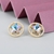 Picture of Beautiful Cubic Zirconia Star Big Stud Earrings