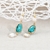 Picture of Great fresh water pearl Blue Dangle Earrings