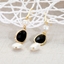 Show details for Attractive Black Medium Dangle Earrings For Your Occasions