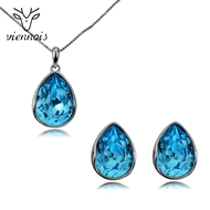 Picture of Great Value Blue Zinc Alloy Necklace and Earring Set with Full Guarantee