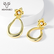 Picture of Funky Dubai Gold Plated Dangle Earrings