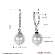 Picture of Excellent Delicate Platinum Plated Dangle Earrings