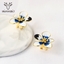 Show details for Classic Zinc Alloy Stud Earrings with Full Guarantee