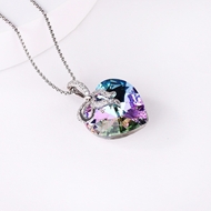 Picture of Popular Swarovski Element Platinum Plated Pendant Necklace