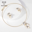 Show details for Zinc Alloy Gold Plated 2 Piece Jewelry Set with Unbeatable Quality