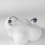 Show details for Chic Zinc Alloy Platinum Plated Stud Earrings Factory Direct