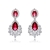 Picture of Unusual Big Platinum Plated Dangle Earrings