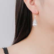 Picture of Charming White Luxury Dangle Earrings As a Gift