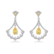 Picture of New Cubic Zirconia Luxury Dangle Earrings