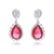 Picture of Hypoallergenic Platinum Plated Cubic Zirconia Dangle Earrings Online Shopping