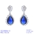 Picture of Designer Platinum Plated Luxury Dangle Earrings with Easy Return