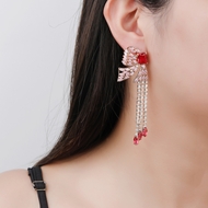 Picture of Famous Medium Cubic Zirconia Dangle Earrings