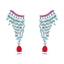 Show details for Copper or Brass Platinum Plated Dangle Earrings From Reliable Factory