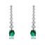 Show details for Luxury Green Dangle Earrings Online Only