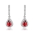 Picture of Bulk Platinum Plated Cubic Zirconia Dangle Earrings at Super Low Price