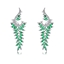 Show details for Casual Green Dangle Earrings with Beautiful Craftmanship