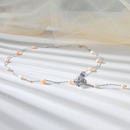 Picture of Good Quality Artificial Pearl Big Y Necklace