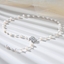 Show details for Great Value White Platinum Plated Long Pendant with Full Guarantee