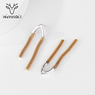 Picture of Zinc Alloy Gold Plated Dangle Earrings From Reliable Factory