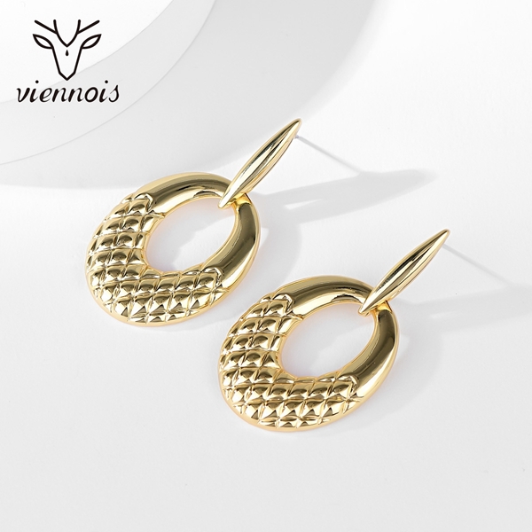 Picture of Featured Gold Plated Dubai Dangle Earrings with Full Guarantee