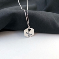 Picture of Distinctive Platinum Plated Small Pendant Necklace As a Gift