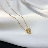 Picture of Fancy Small Gold Plated Pendant Necklace