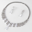 Show details for Inexpensive Platinum Plated White 2 Piece Jewelry Set from Reliable Manufacturer