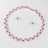 Show details for Top Cubic Zirconia Pink 2 Piece Jewelry Set Show details for Top Cubic Zirconia Pink 2 Piece Jewelry Set