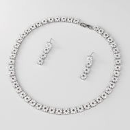 Show details for Purchase Platinum Plated White 2 Piece Jewelry Set Exclusive Online Show details for Purchase Platinum Plated White 2 Piece Jewelry Set Exclusive Online